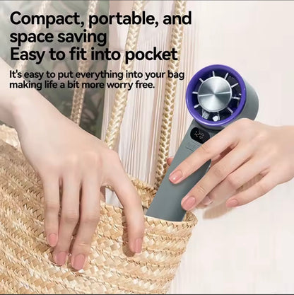Xiaomi Mini Handheld Fan 120 Speed Portable Bladeless Desktop Fan Rechargeable with Ice Mode