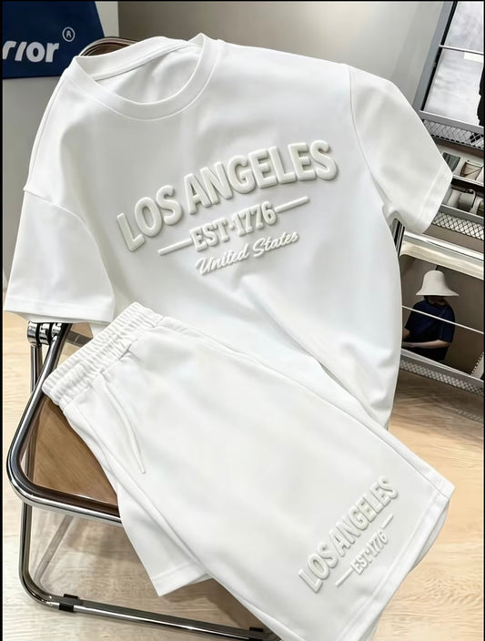LA Tracksuit Set — Men's T-Shirt & Shorts