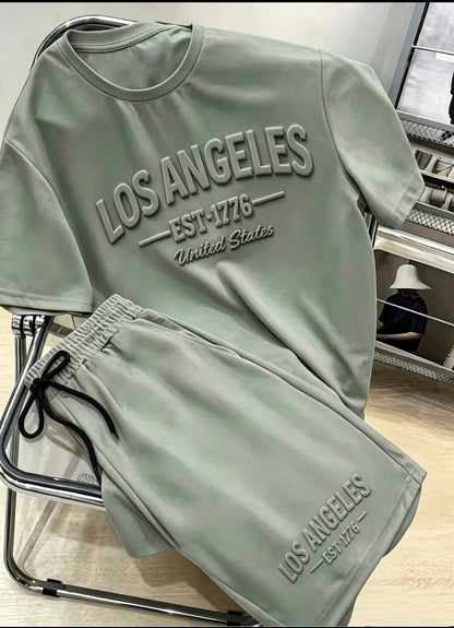 LA Tracksuit Set — Men's T-Shirt & Shorts