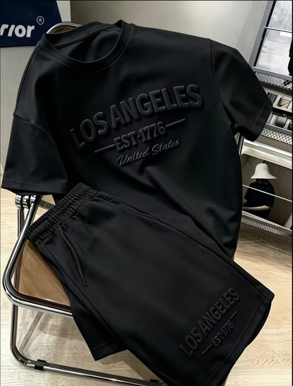 LA Tracksuit Set — Men's T-Shirt & Shorts