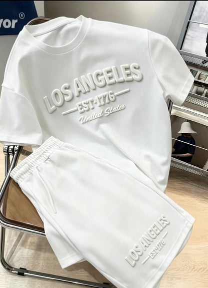 LA Tracksuit Set — Men's T-Shirt & Shorts
